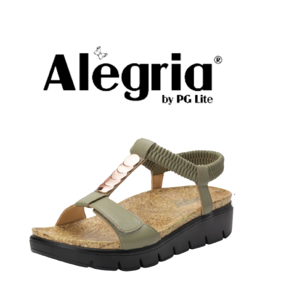 ALEGRIA by PG LITE HARLIE SAGE T STRAP SANDALS - Picture 2 of 8